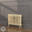CI-RK460-CRM-FB-LS04 - Rook Cream 2 Column Victorian Cast Iron Radiator H460mm x W216mm CI-RK460-CRM-FB-LS04 - Rook Cream 2 Column Victorian Cast Iron Radiator H460mm x W216mm